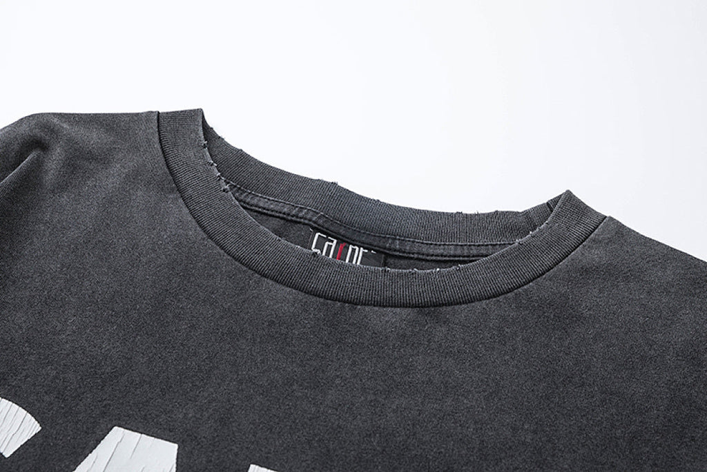 Saint Michael Minimalist Block Logo Long Sleeve Sweatshirt