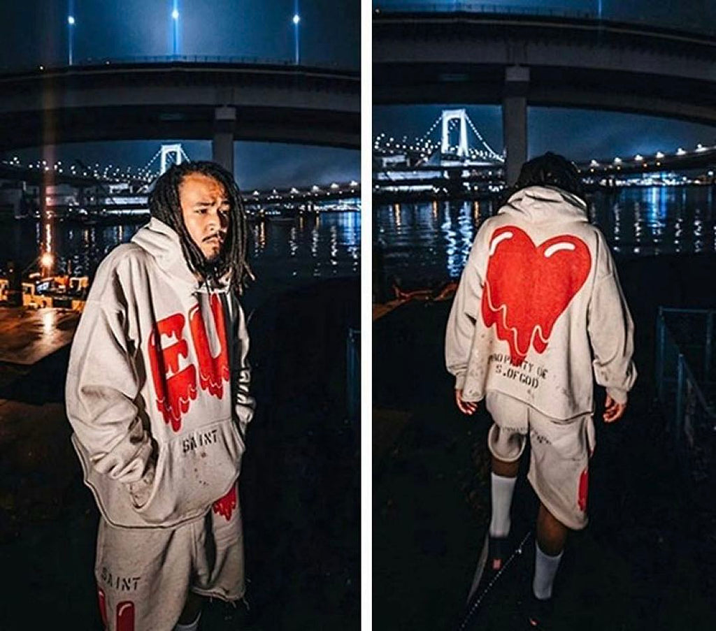 Saint Michael ST122 EU Heart Graphic Hoodie