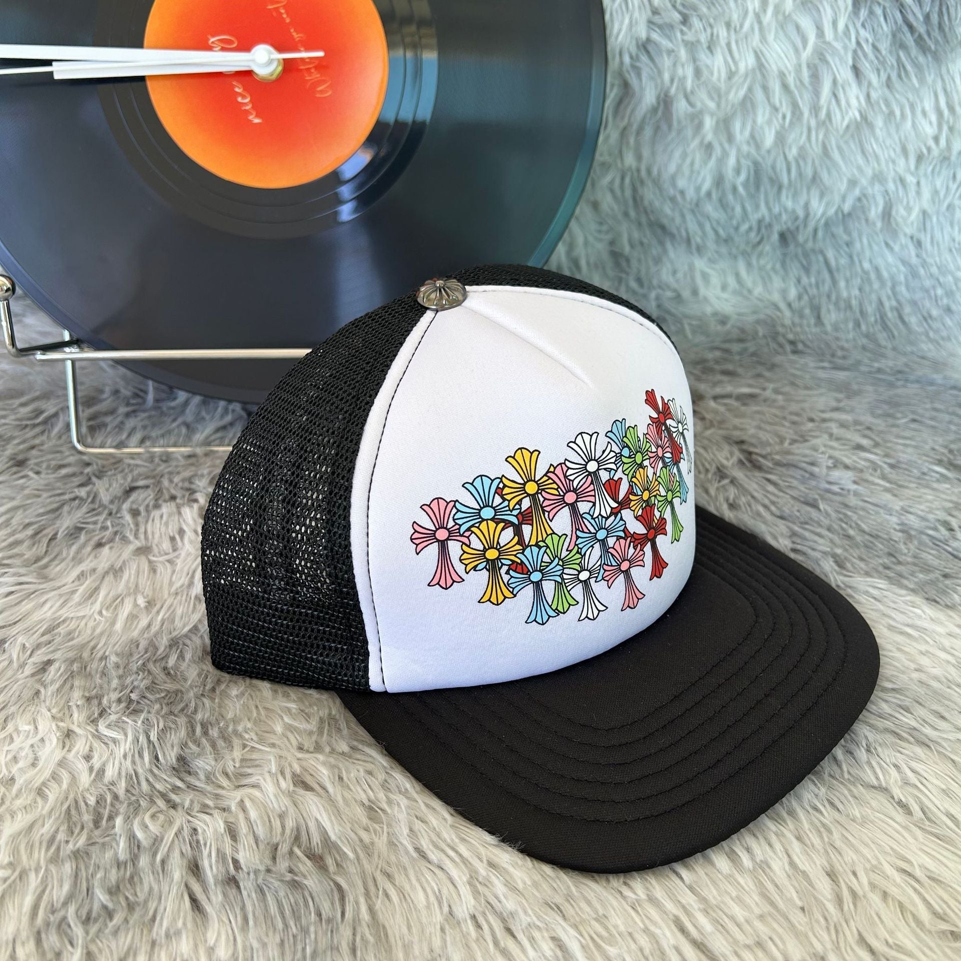 Chrome Hearts CH Black Baseball Cap Hat