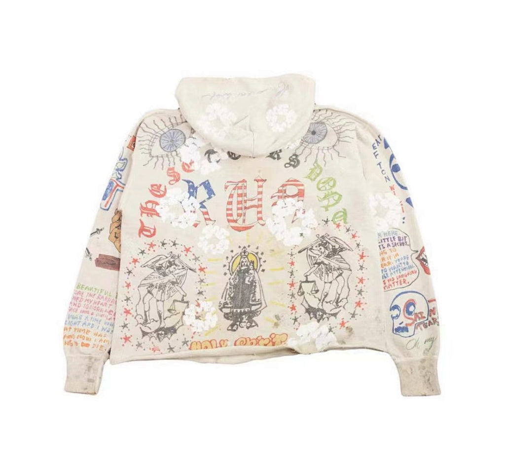 Saint Michael ST126 Full Graphic Collage Hoodie