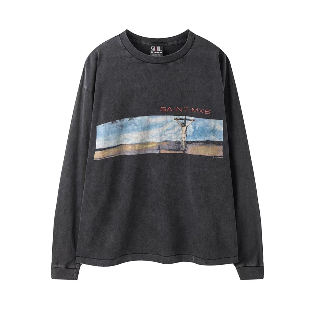 Saint Michael Landscape Photo Graphic Sweatshirt