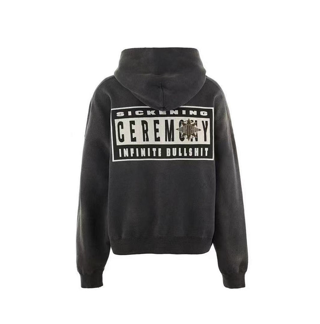 Saint Michael ST915 Gothic Cross Graphic Hoodie