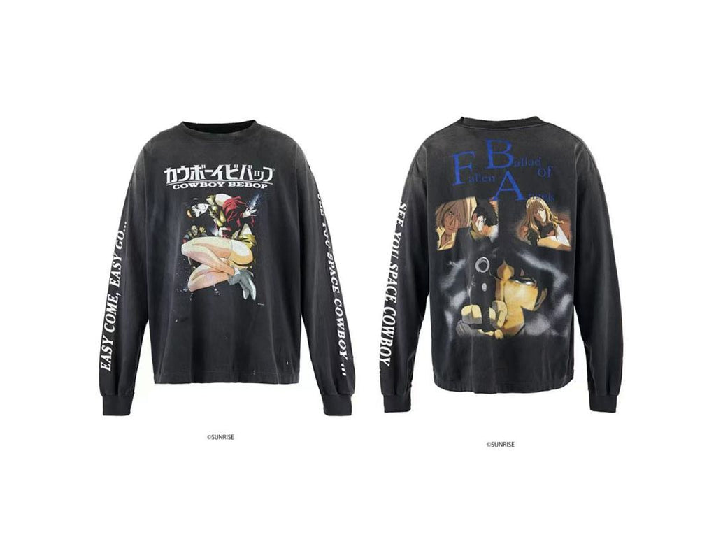 Saint Michael Multi-Patch Artwork Vintage Sweatshirt