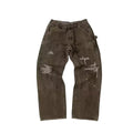 Saint Michael NST018 Distressed Workwear Straight Pants