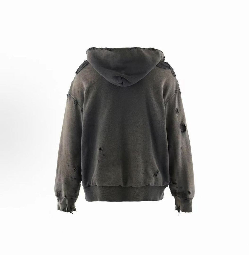 Saint Michael ST920 Distressed Patch Hoodie