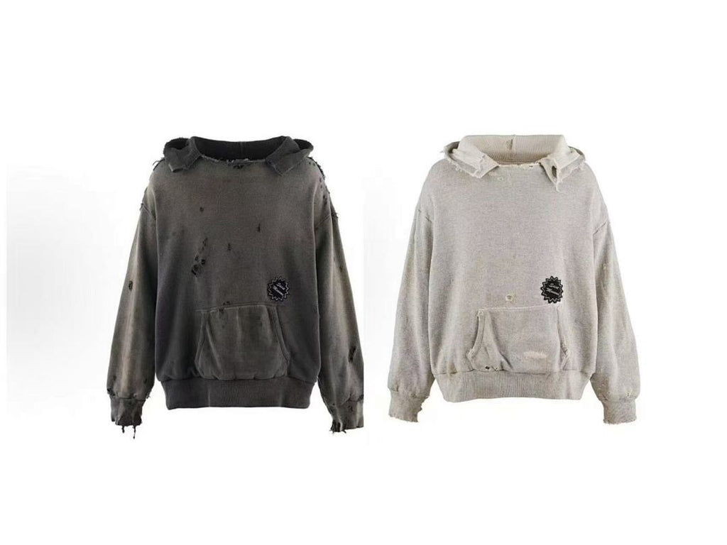 Saint Michael ST920 Distressed Patch Hoodie
