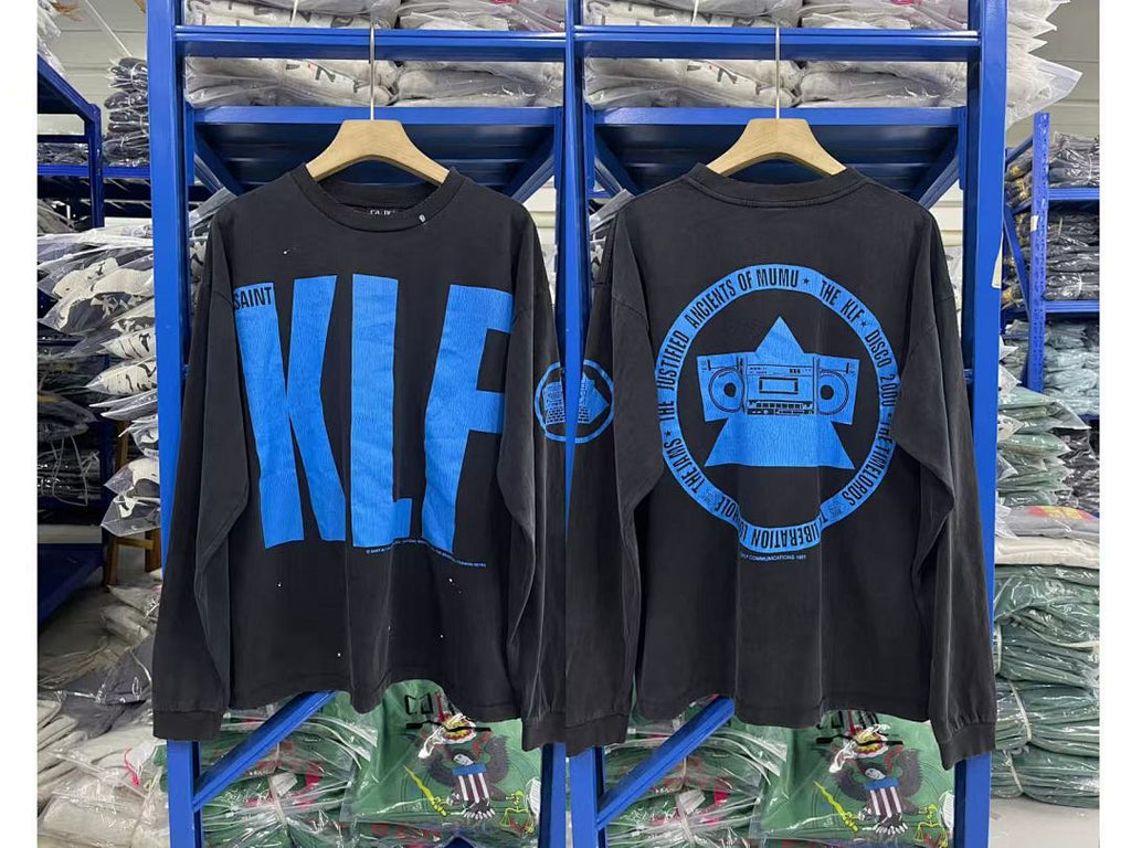 Saint Michael KLF Block Letter Graphic Sweatshirt