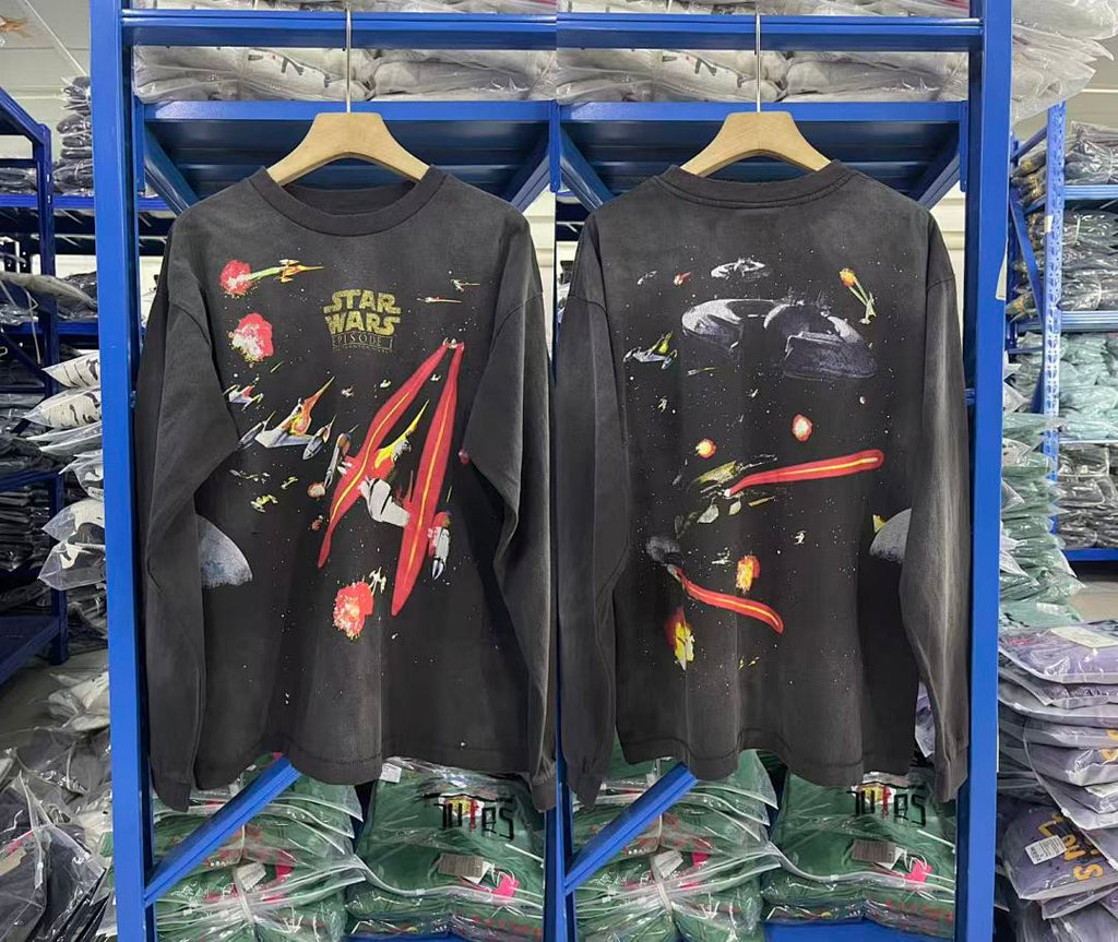 Saint Michael Rocket Graphic & Multi-Print Sweatshirt