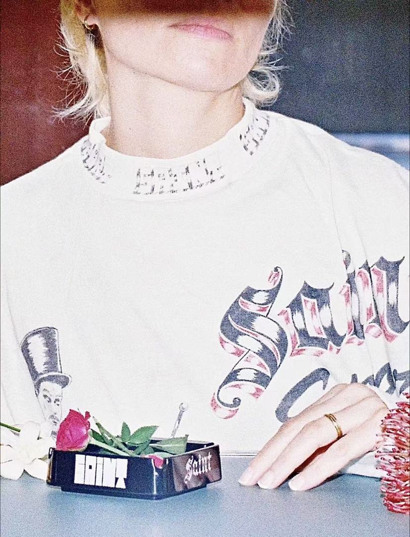 Saint Michael Sketch Line Art Graphic Sweatshirt