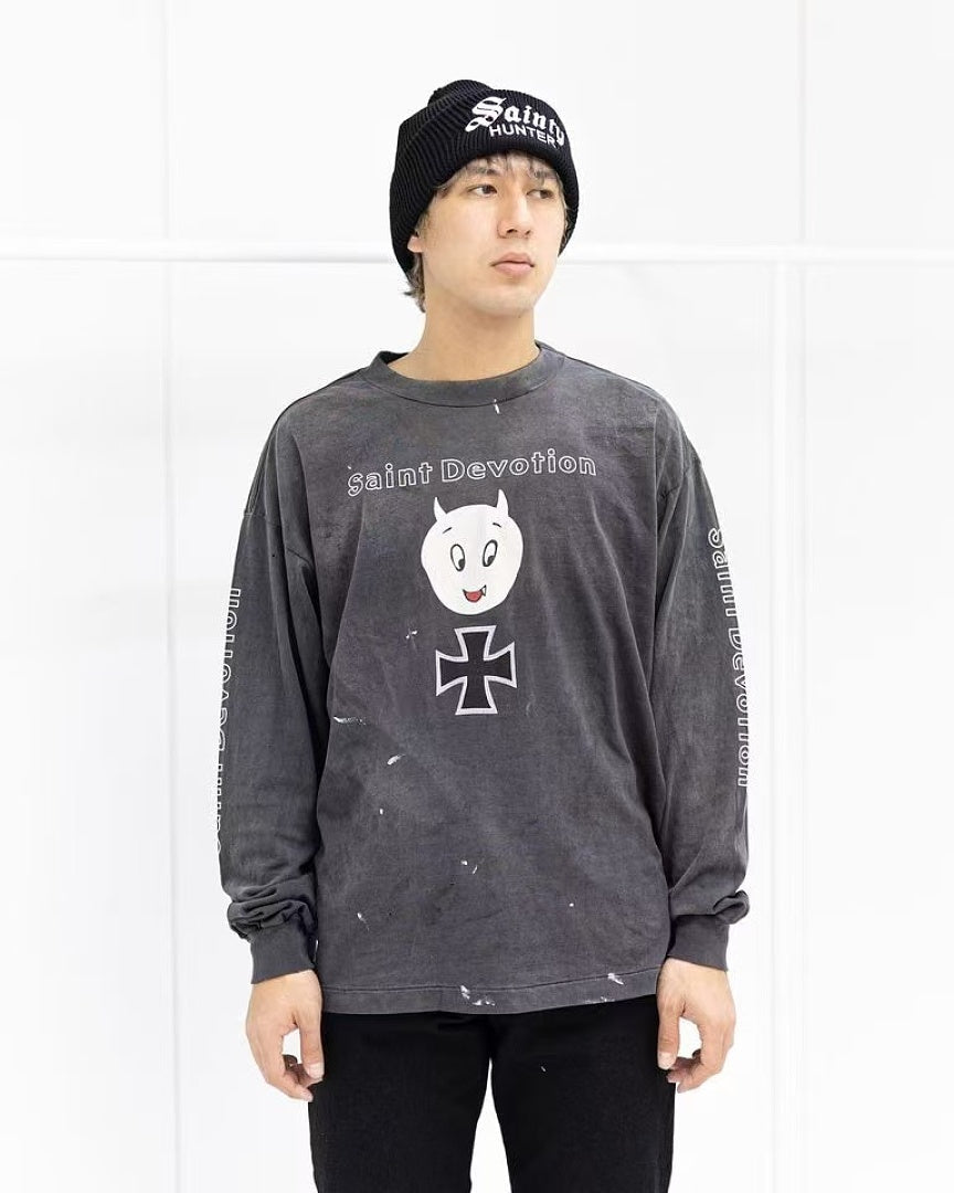 Saint Michael Devil Illustration Graphic Sweatshirt