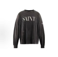 Saint Michael Distressed Minimalist Logo Sweatshirt