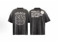 Saint Michael Peace Graphic & Slogan Print Vintage T-Shirt