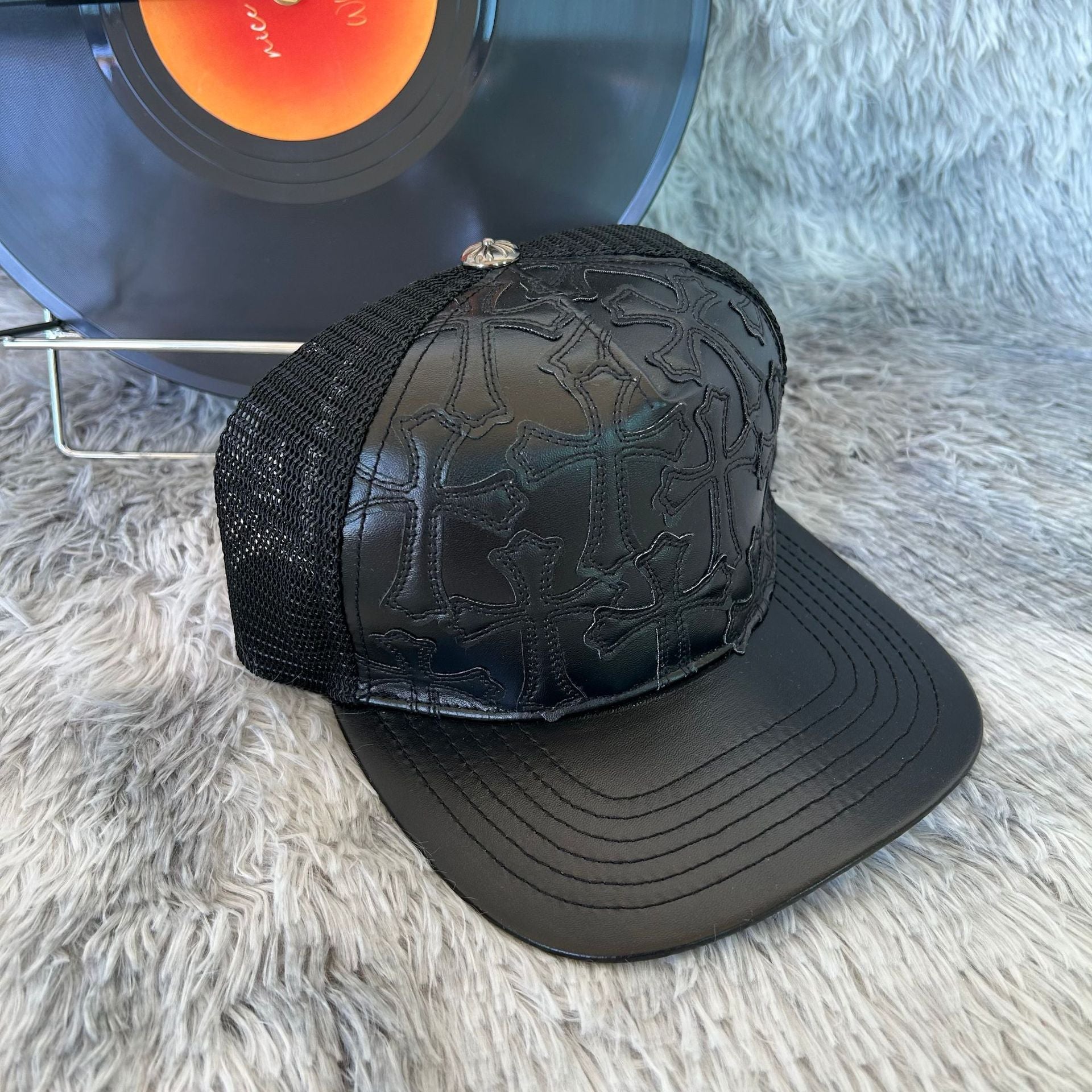 Chrome Hearts CH Black Baseball Cap Hat
