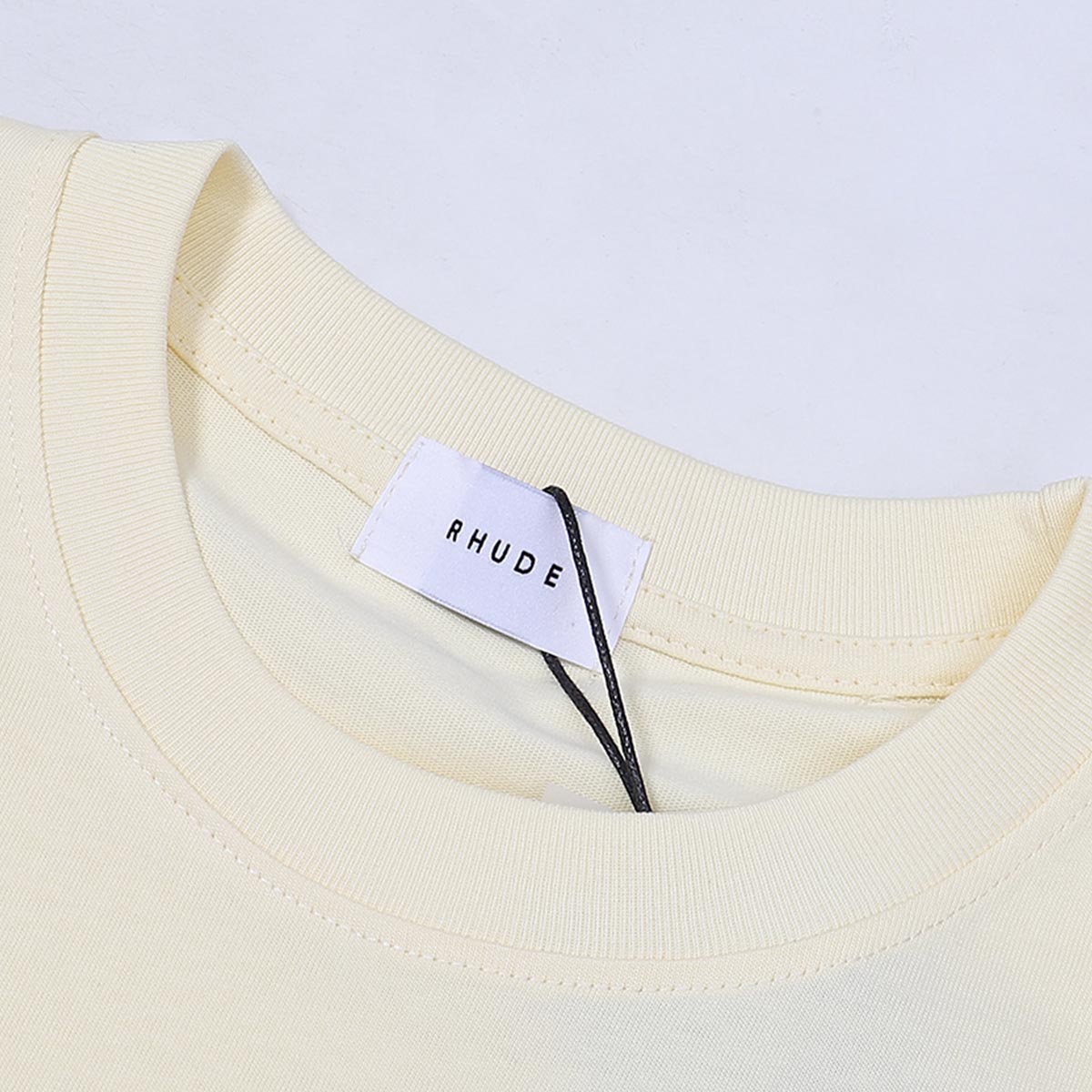 Rhude T Shirts Graffiti Printing Cotton Casual Short Sleeve Men and Women