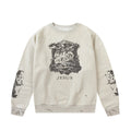 Saint Michael ST121 Jesus Crest Sleeve Graphic Sweatshirt