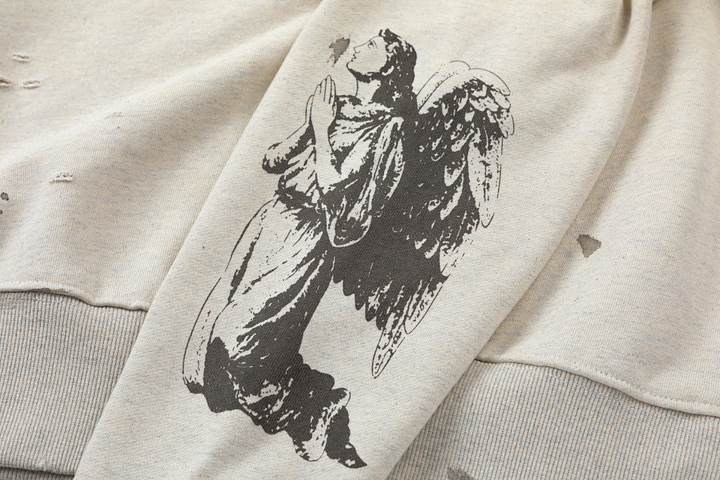 Saint Michael ST121 Jesus Crest Sleeve Graphic Sweatshirt