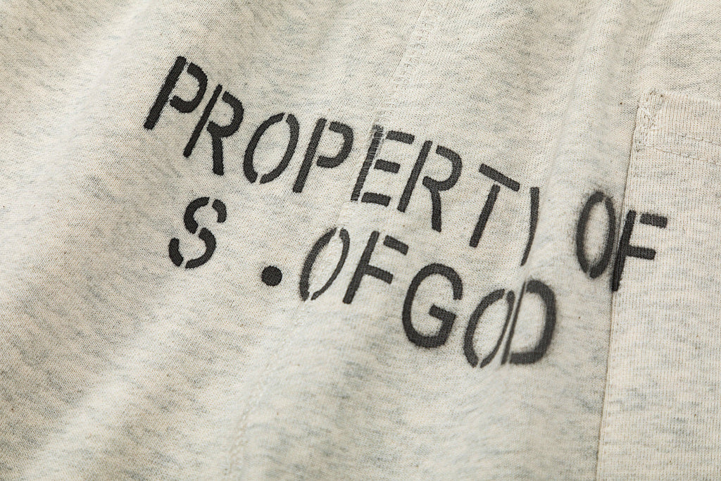 Saint Michael Praying Hands & Bold Lettering Sweat Shorts