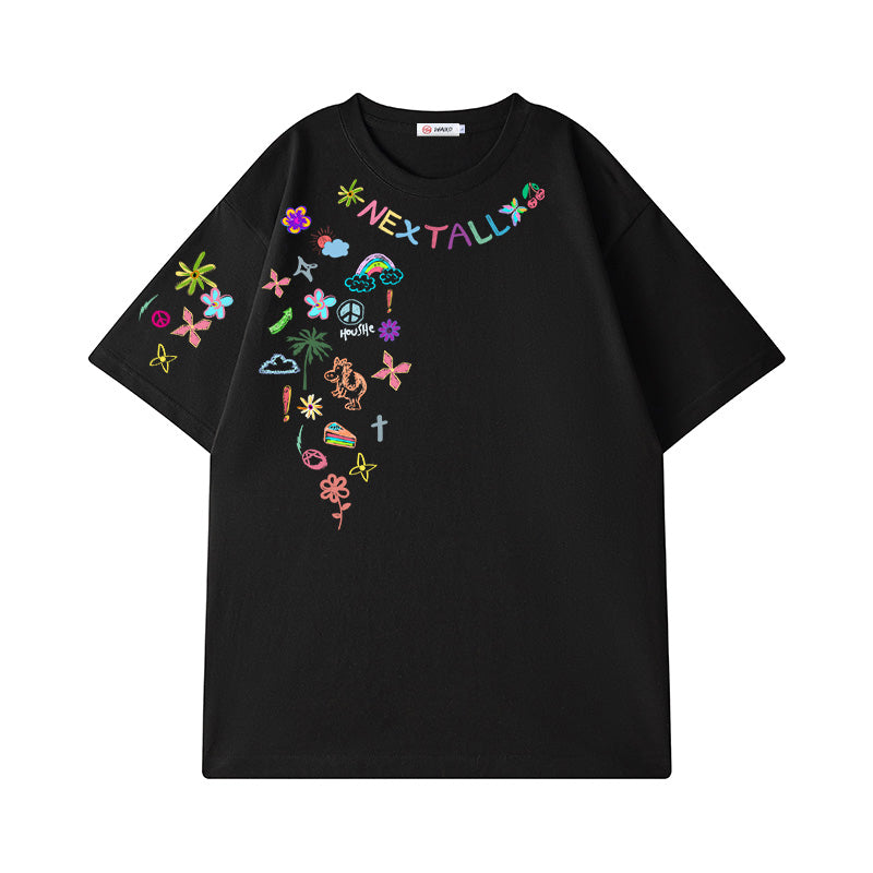#HS-DT2005# Trendy Casual Short-Sleeved T-Shirt
