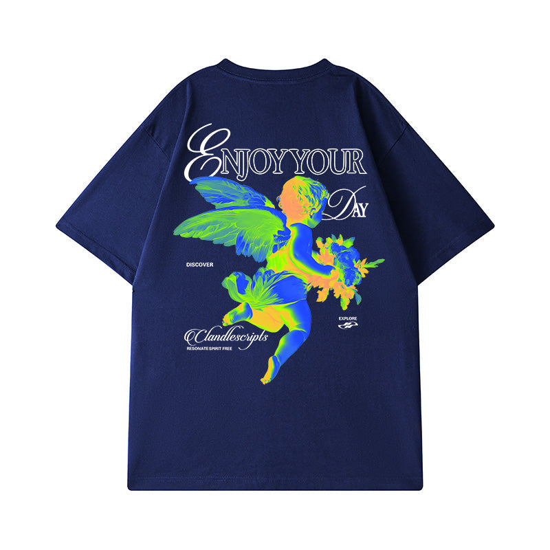#HS-DT2011# Trendy Casual Short-Sleeved T-Shirt