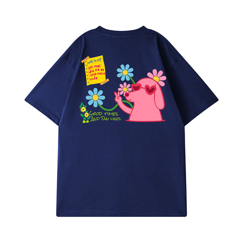 #HS-DT2033# Trendy Casual Short-Sleeved T-Shirt