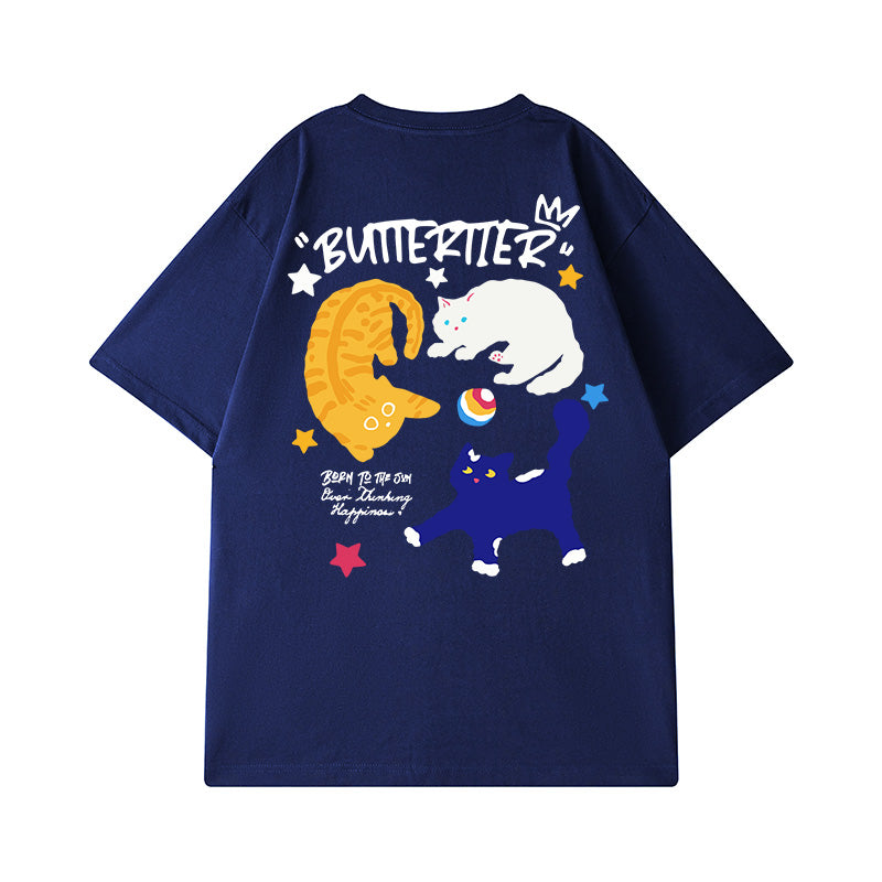 #HS-DT2034# Trendy Casual Short-Sleeved T-Shirt