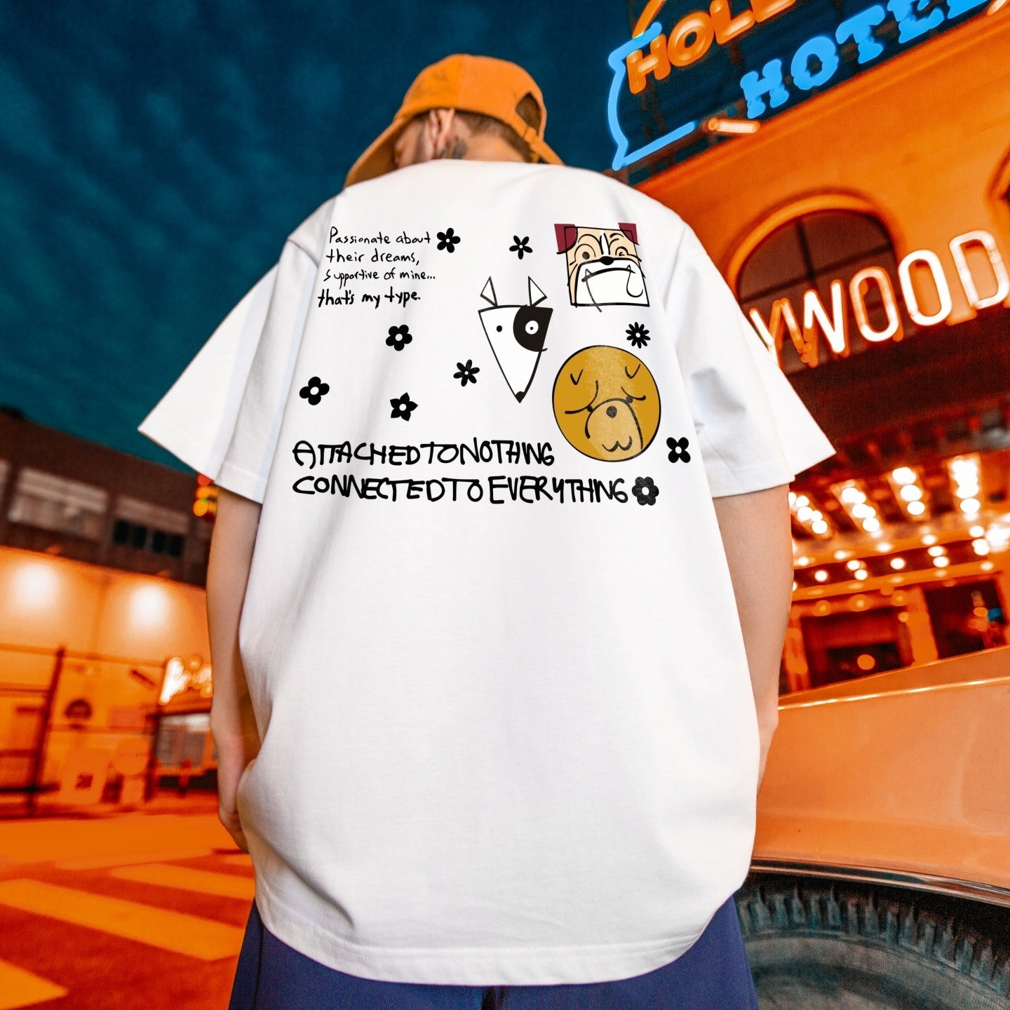 #HS-DT2071-2# Trendy Casual Short-Sleeved T-Shirt