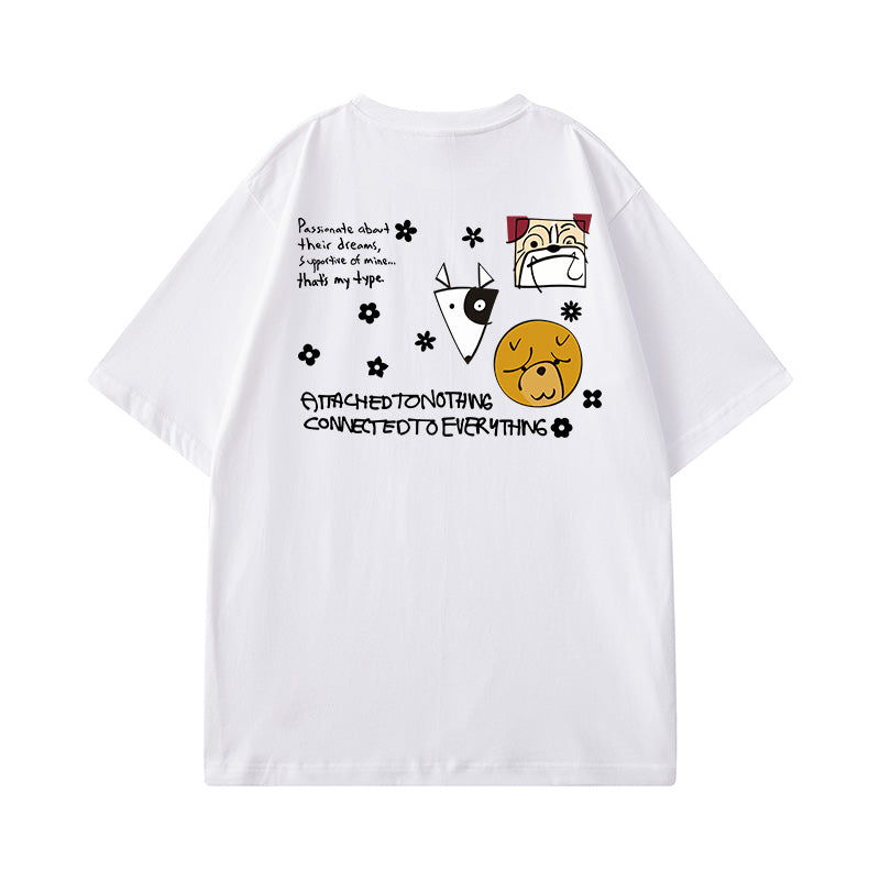#HS-DT2071-2# Trendy Casual Short-Sleeved T-Shirt