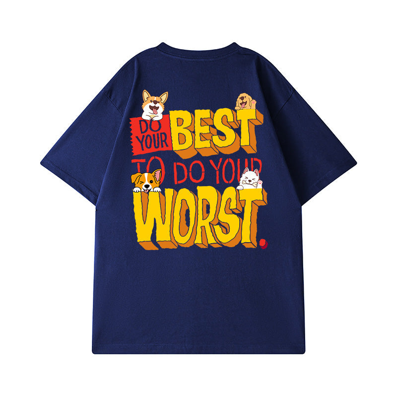 #HS-DT2086# Trendy Casual Short-Sleeved T-Shirt