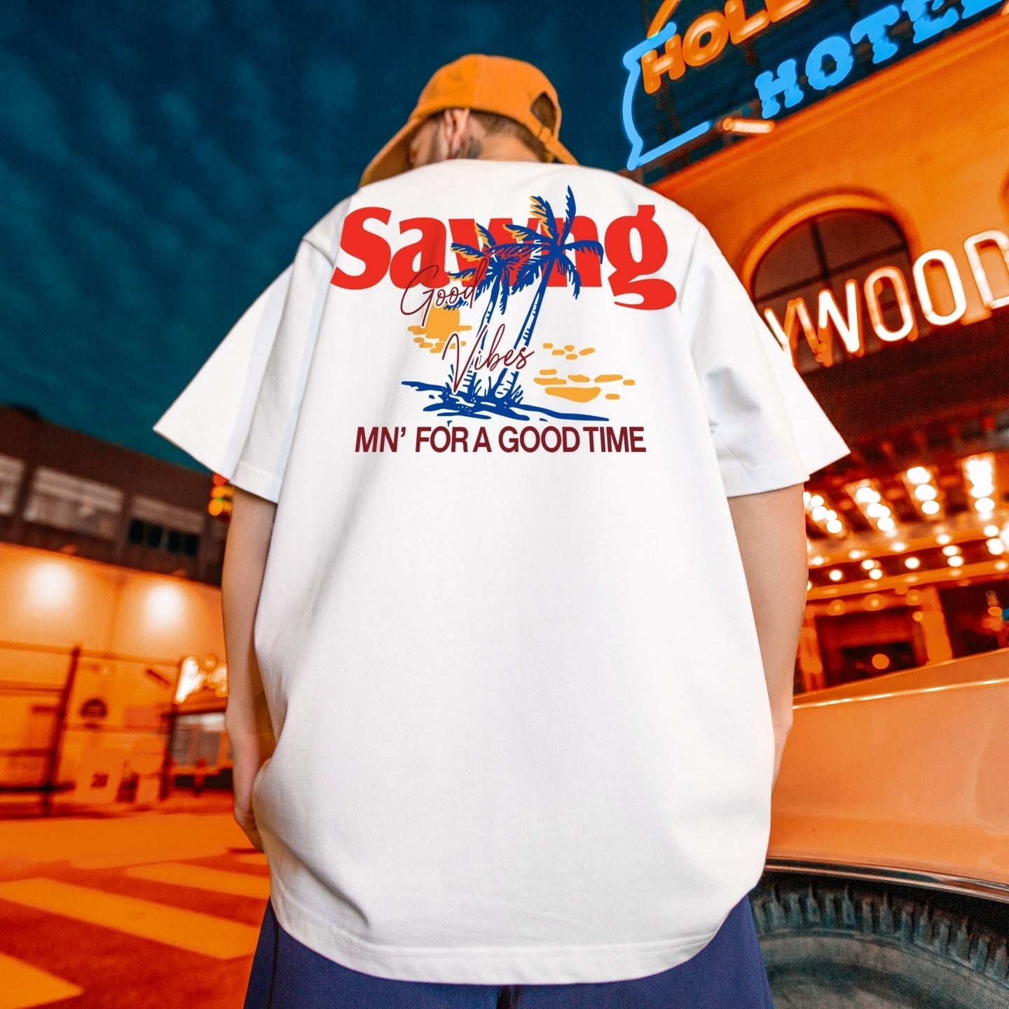 #HS-DT2104# Trendy Casual Short-Sleeved T-Shirt