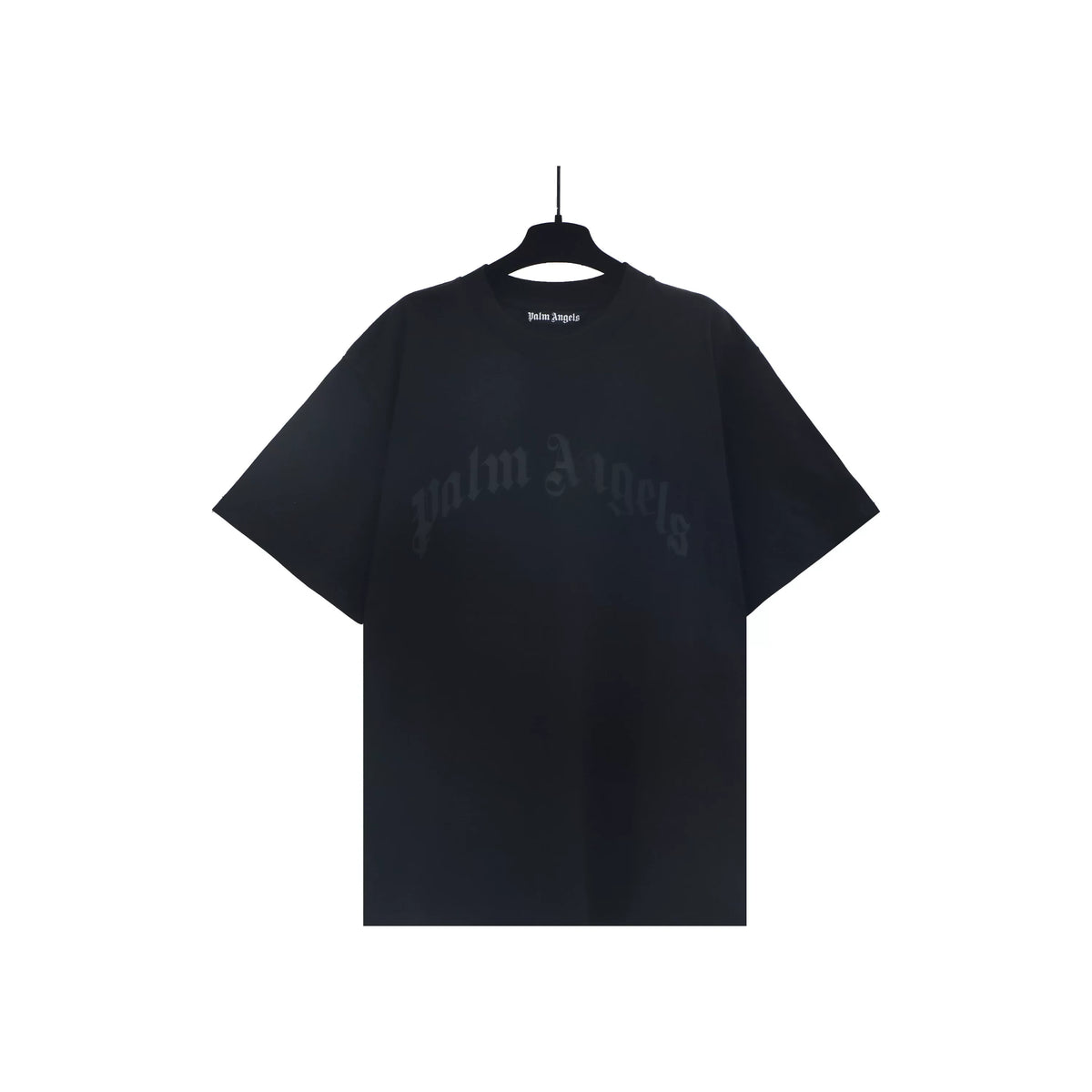 Palm Angels Black Faded Logo Tee