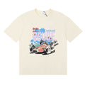 Rhude Grand Prix Miami Racing Car Graphic Cream Short Sleeve T‑Shirt