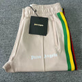 Palm Angels Beige Rasta Stripe Track Pants Unisex