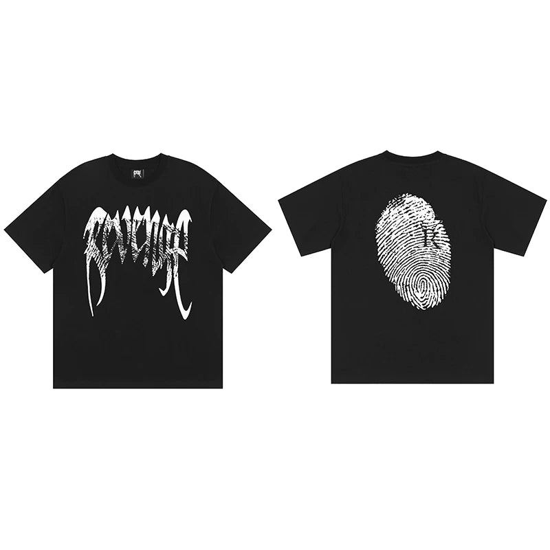 Revenge Fingerprint R Graphic T‑Shirt