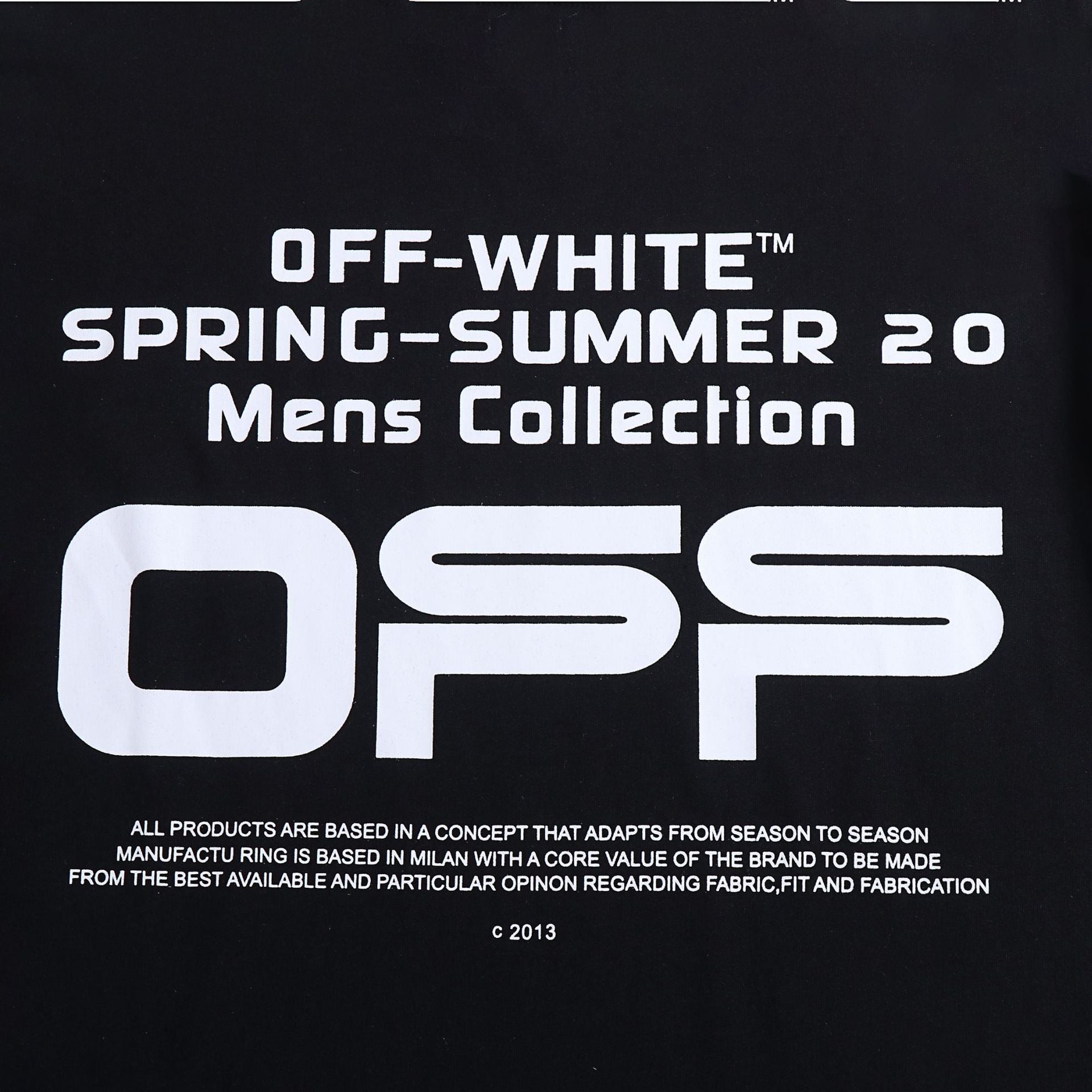 Ow T Shirts Printed Male and Female Trendy Brand Short Sleeve