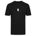 Yelir Minimal Small Graphic Black Crew Neck Short Sleeve T-Shirt