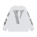 VLONE DIE ALONE Graffiti Script Long Sleeve T‑Shirt
