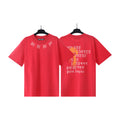 Palm Angels Red Gothic Print Tee