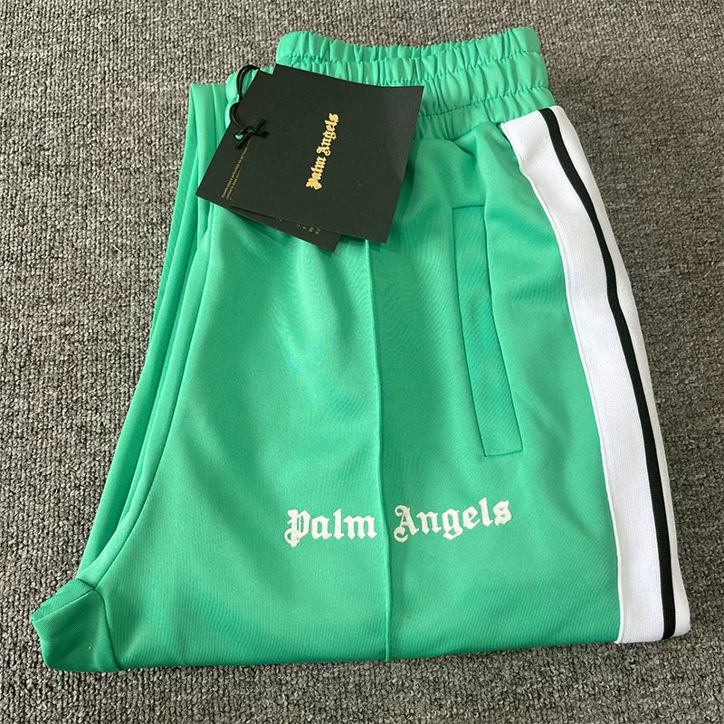 Palm Angels Bright Green Track Pants Unisex