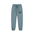 Fog Essentials Slate‑Blue Hip‑Hop Jogger Sweatpants Side Logo Print Elastic Waist Street Pants