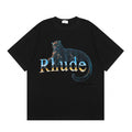Rhude Vintage Panther Gradient Logo Graphic Short Sleeve T-Shirt