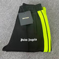 Palm Angels Black Neon Green Track Pants Unisex
