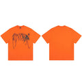 Revenge Black Distressed Gothic Script Graphic T‑Shirt
