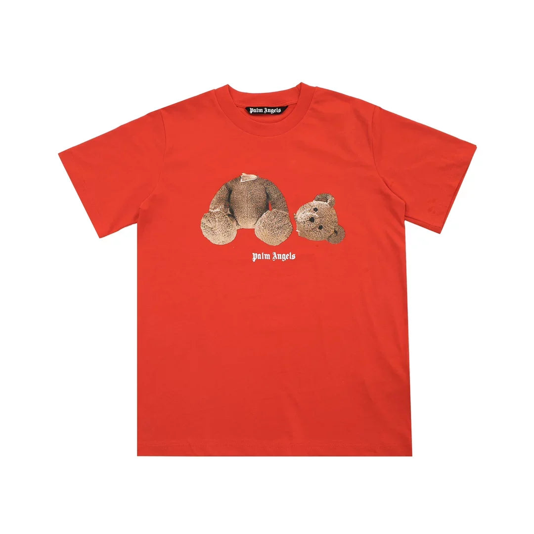 Palm Angel Red Broken Bear Graphic Tee