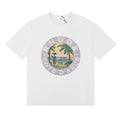 Rhude Cote D'Azur Tropical Palm Circle Graphic Short Sleeve T-Shirt