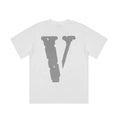 VLONE Distressed Big V Logo Short Sleeve T‑Shirt