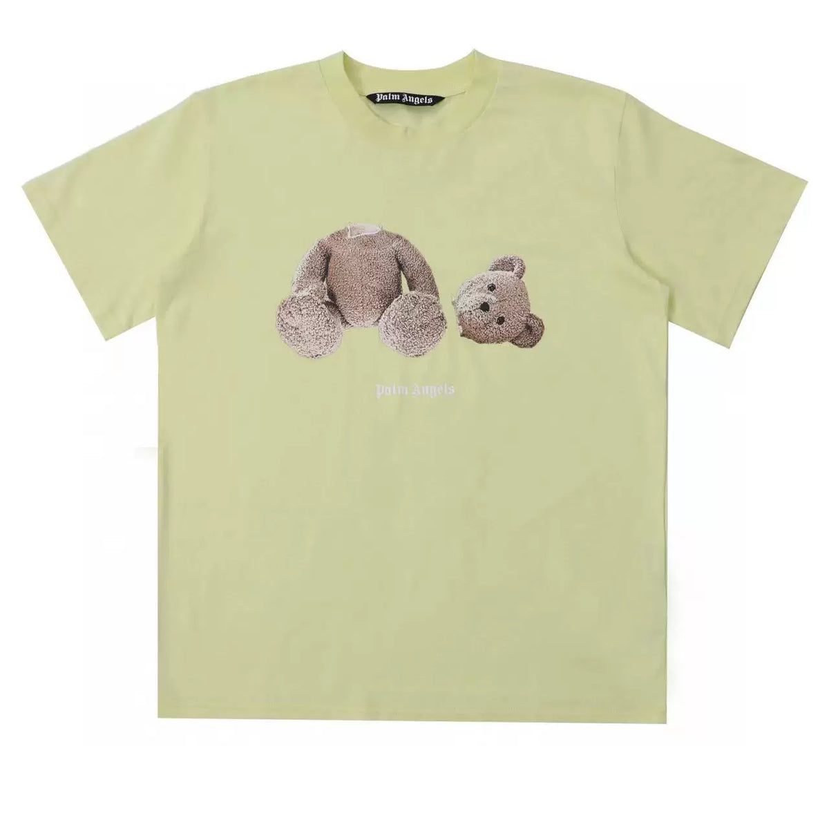 Palm Angel Light Green Broken Bear Graphic Tee
