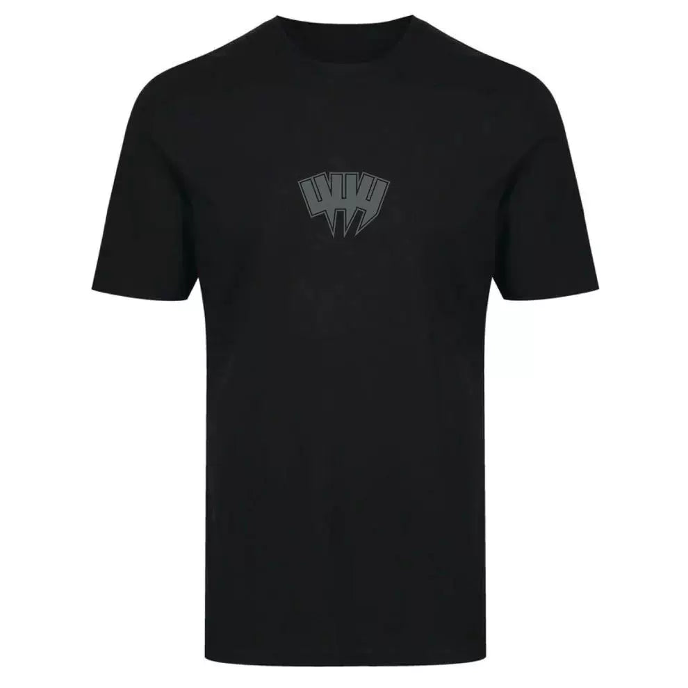 Yelir Grey Abstract Claw Graphic Black Short Sleeve Crew Neck T-Shirt