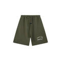 Fog Essentials Olive Green Utility-Inspired Sweat Shorts – Relaxed Everyday Fit