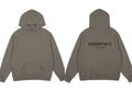 Fog Essentials Taupe‑Brown Oversized Hoodie Double‑Sided Logo