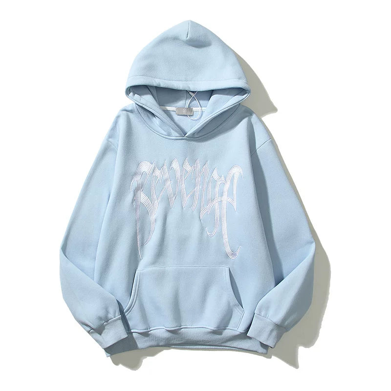 Revenge Gothic Script Logo Pullover Hoodie